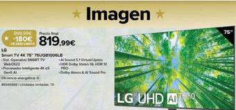 Costco Lg smart tv 4k 75 oferta