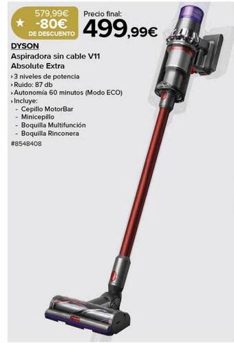 Costco Dyson aspiradora sin cable v11 absolute extra oferta