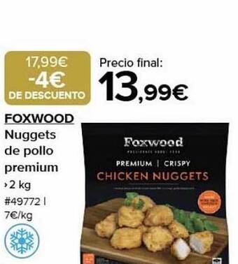 Costco Foxwood nuggets de pollo premium oferta
