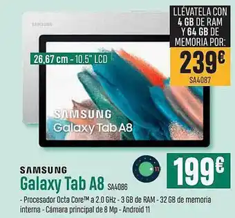 PCBox Samsung galaxy tab a8 oferta