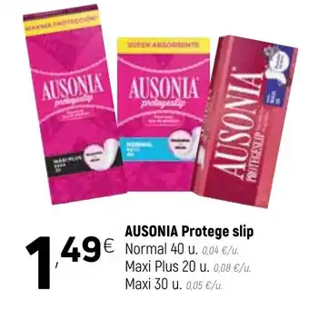 Coviran Ausonia Protege slip Normal 40u, Maxi Plus 20u, Maxi 30u. oferta