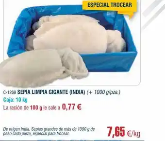 Abordo Sepia limpia gigante ((india) oferta