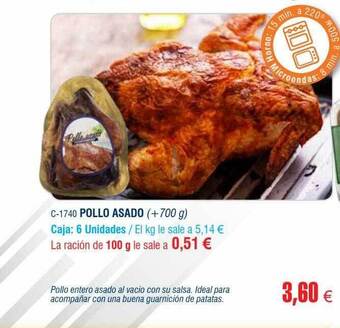 Abordo Pollo asado oferta