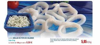 Abordo Anillas de pota de calamar oferta