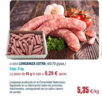 Abordo Longaniza extra oferta