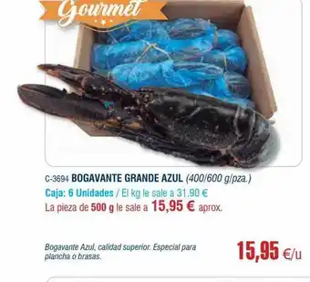 Abordo Bogavante grande azul oferta