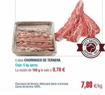 Abordo Churrasco de ternera oferta