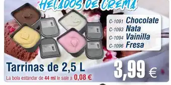 Abordo Helados de crema oferta