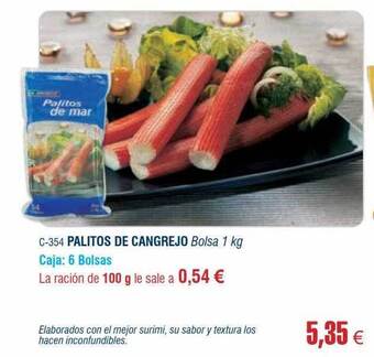 Abordo Palitos de cangrejo oferta