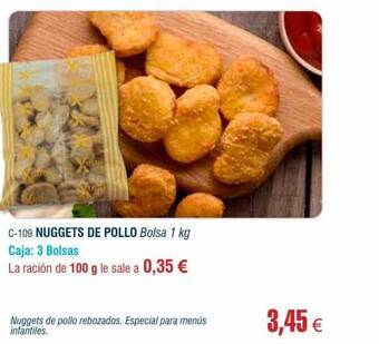 Abordo Nuggets de pollo oferta