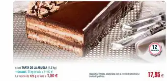 Abordo Tarta de la abuela oferta