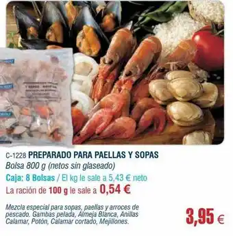 Abordo Preparado para paellas y sopas oferta