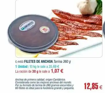 Abordo Filetes de anchoa oferta