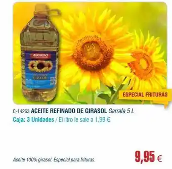 Abordo Aceite refinado de girasol oferta