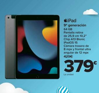 Carrefour Ipad 9a generación oferta