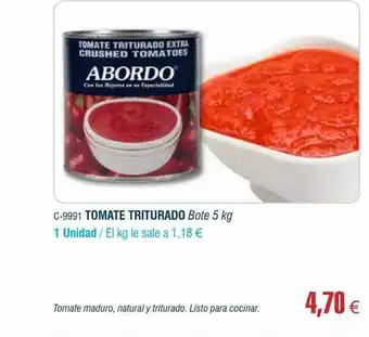 Abordo Tomate triturado oferta