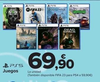 Carrefour Ps5 juegos oferta