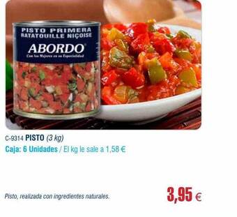 Abordo Pisto oferta