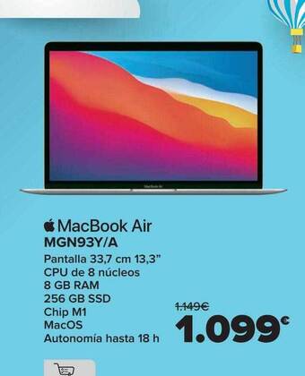 Carrefour Macbook air mgn93y a oferta