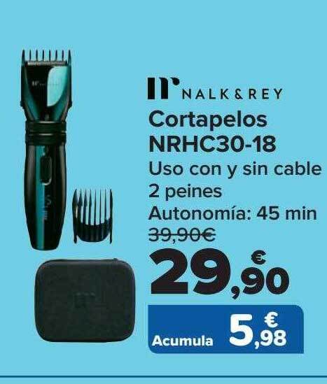 Cortapelos con best sale cable carrefour