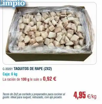 Abordo Taquitos de rape oferta