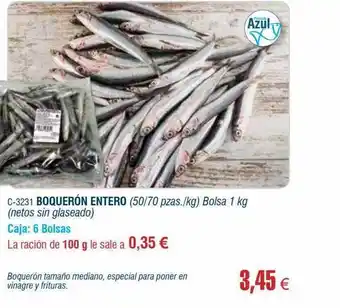 Abordo Boquerón entero oferta