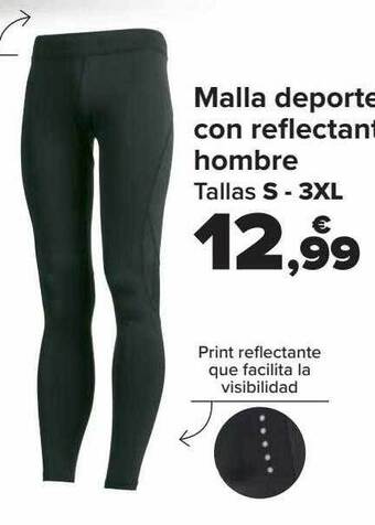 Carrefour Malla deporte con reflectante hombre oferta