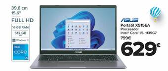 Carrefour Asus portátil x515ea oferta