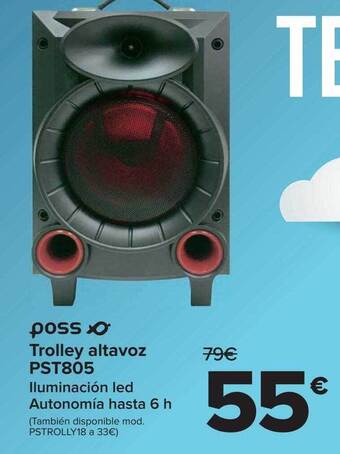 Carrefour Poss trolley altavoz pst805 oferta