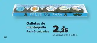 Carrefour Galletas de mantequilla oferta