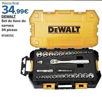 Costco Dewalt set de llave de carraca 34 piezas oferta