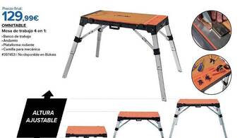 Costco Omnitable mesa de trabajo 4 en 1 oferta