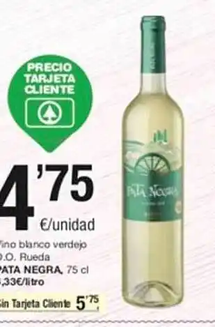 SPAR Vino blanco verdejo d.o. rueda pata negra oferta