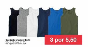 Zeeman Camiseta interior infantil oferta