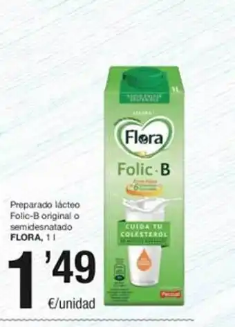 SPAR Preprarado lácteo folic-b original o semidesnatada flora oferta