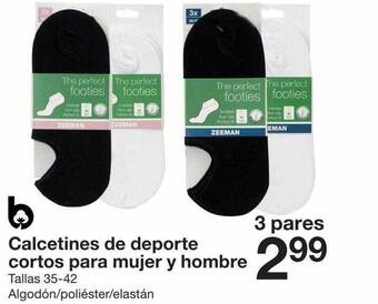 Zeeman Calcetines de deporte cortos para mujer y hombre oferta