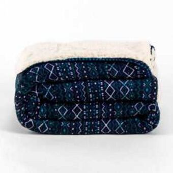 Tramas+ Manta sherpa alejandro azul oferta
