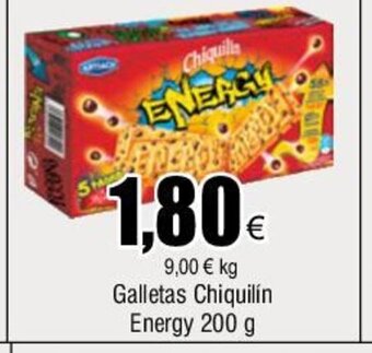 FROIZ Galletas Chiquilín Energy 200 g oferta