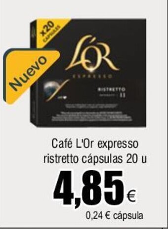 FROIZ Café L'Or Expresso Ristretto Cápsulas 20 U oferta