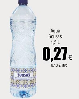 FROIZ Agua Sousas 1,5 L oferta
