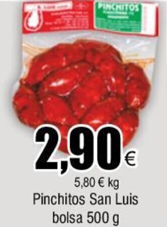 FROIZ Pinchitos San Luis Bolsa 500 g oferta