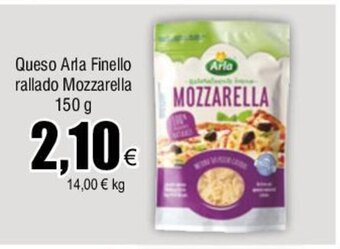 FROIZ Queso Arla Finello Rallado Mozzarella 150 g oferta