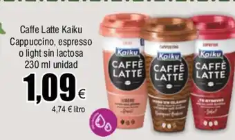 FROIZ Caffe Latte Kaiku Cappuccino, Espresso O Ligth Sin Lactosa 320 ml Unidad oferta