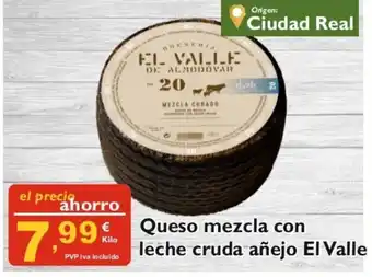 Supermercados La Despensa Queso mezcla con leche cruda añejo El Valle oferta