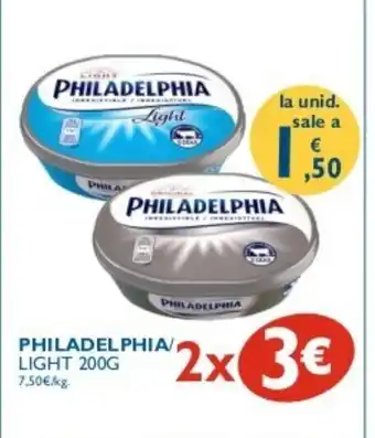 Supermercados La Despensa Philadelphia Light 200g oferta