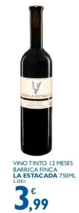 Supermercados La Despensa L Estacada Vino Tinto 12 Meses Barrica Finca 750ml oferta