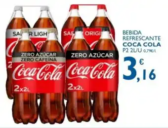 Supermercados La Despensa Coca Cola Bebida Refrescante P2 2L/u oferta