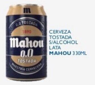 Supermercados La Despensa Mahou Cerveza Tostada S/Alcohol Lata 330ml oferta