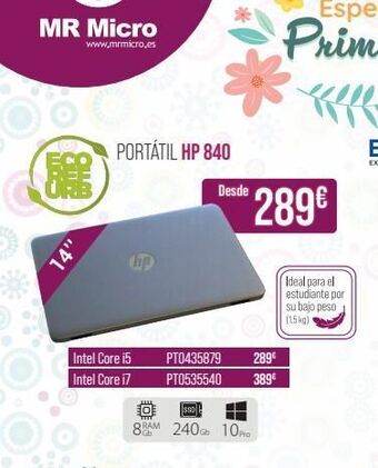 MR Micro Portátil hp oferta
