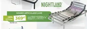Mi Colchón -30% 369€ 527,14€ 90x190 cm somier articulado luxe con 4 planos articulados por un doble motor y reguladores de firmeza e oferta